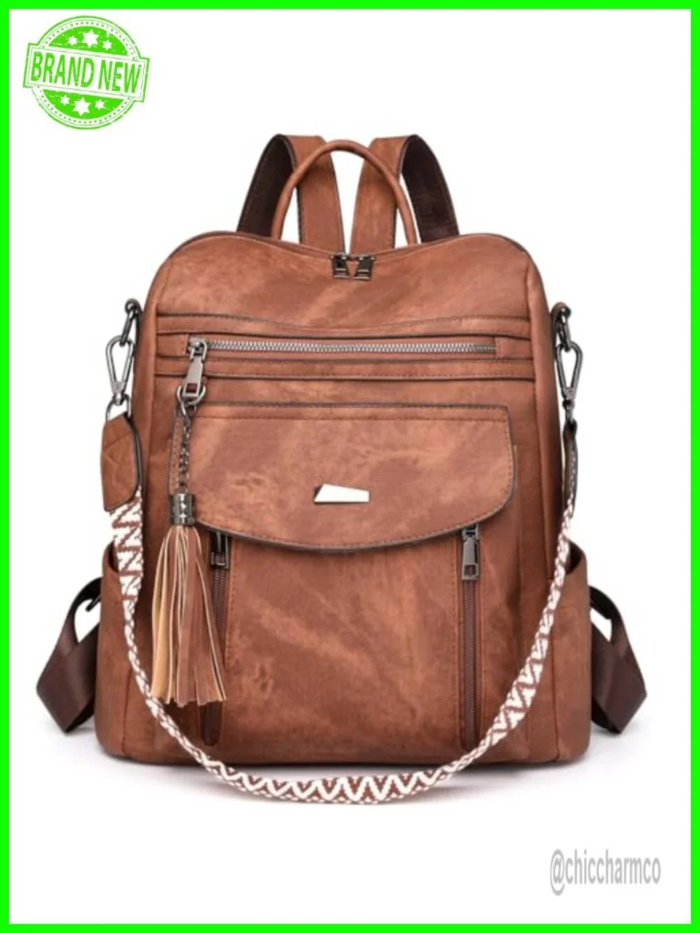 PU Leather Backpack Purse Convertible Shoulder Bag Handbag for Women